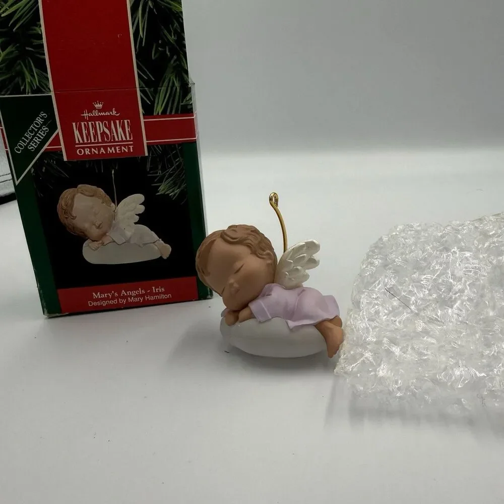 Hallmark Mary's Angels Iris 1991 Keepsake Ornament #4 in Series